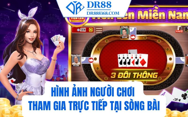 Hình ảnh người chơi tham gia trực tiếp tại sòng bài